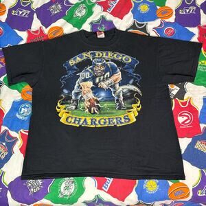 Y2K NFL San Diego Chargers Super Bowl Mens Sz XXL T-Shirt Football 2000s